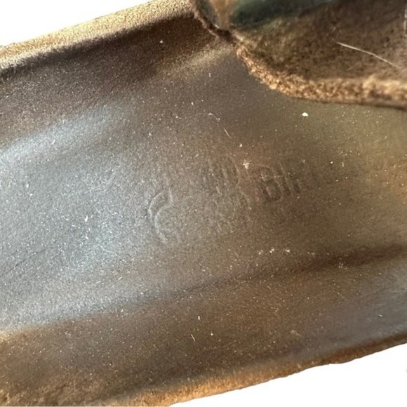 Birkenstock Brown Arizona Leather Sandal Flip Flop size 40 9/ 9.5 - Picture 11 of 13